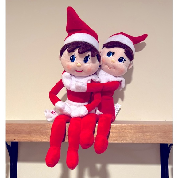 Other - Elf on the Shelf Girl & Boy Plushee Pals